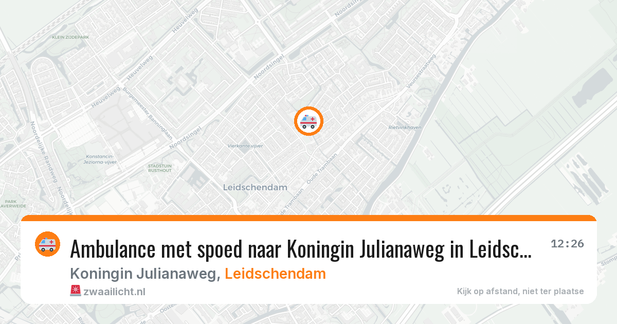Ambulance met spoed naar Koningin Julianaweg in Leidschendam — 25 jun 2026