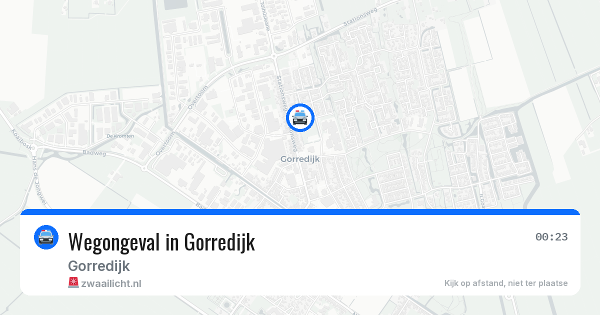Wegongeval in Gorredijk — 29 apr 2026