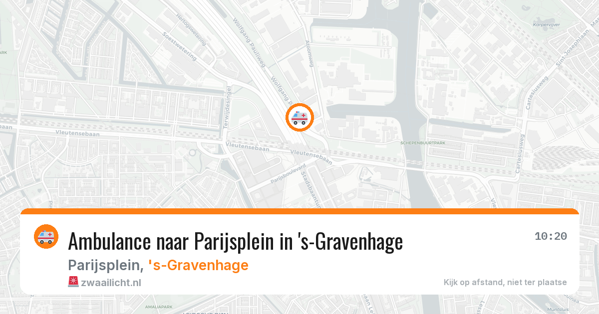 Ambulance naar Parijsplein in 's-Gravenhage — 9 feb 2026