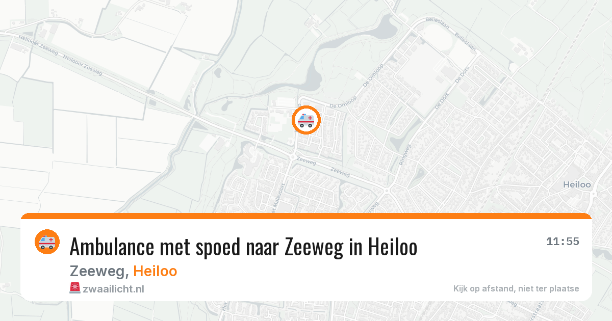 Ambulance met spoed naar Zeeweg in Heiloo — 20 apr 2026