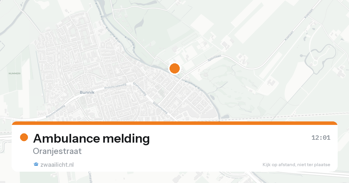 Ambulance melding — 17 mei 2026