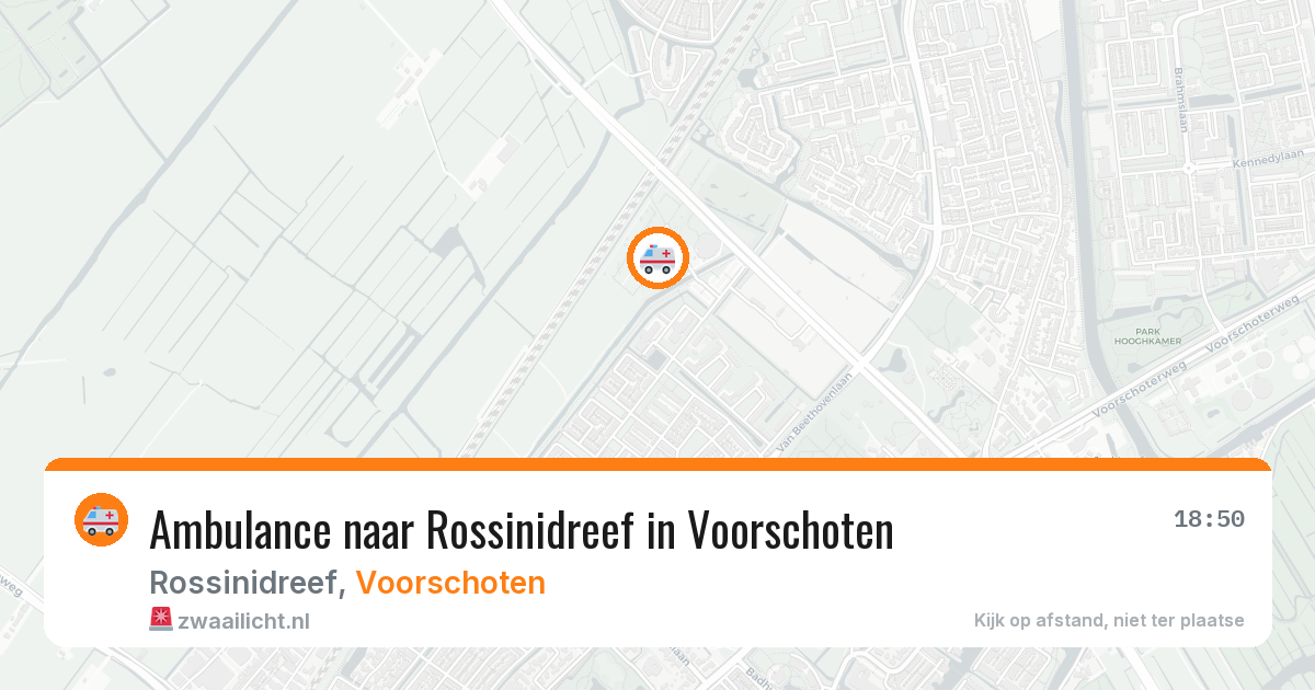Ambulance naar Rossinidreef in Voorschoten — 23 jul 2026