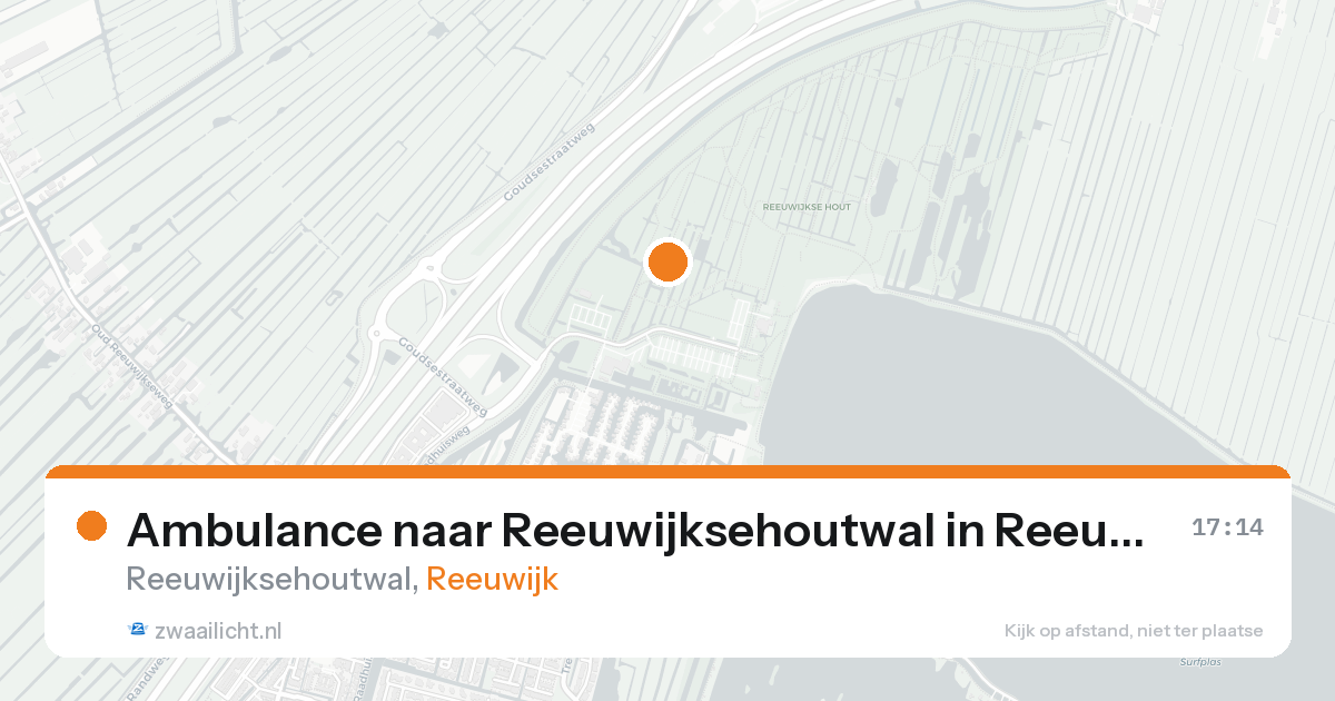 Ambulance naar Reeuwijksehoutwal in Reeuwijk — 16 aug 2026