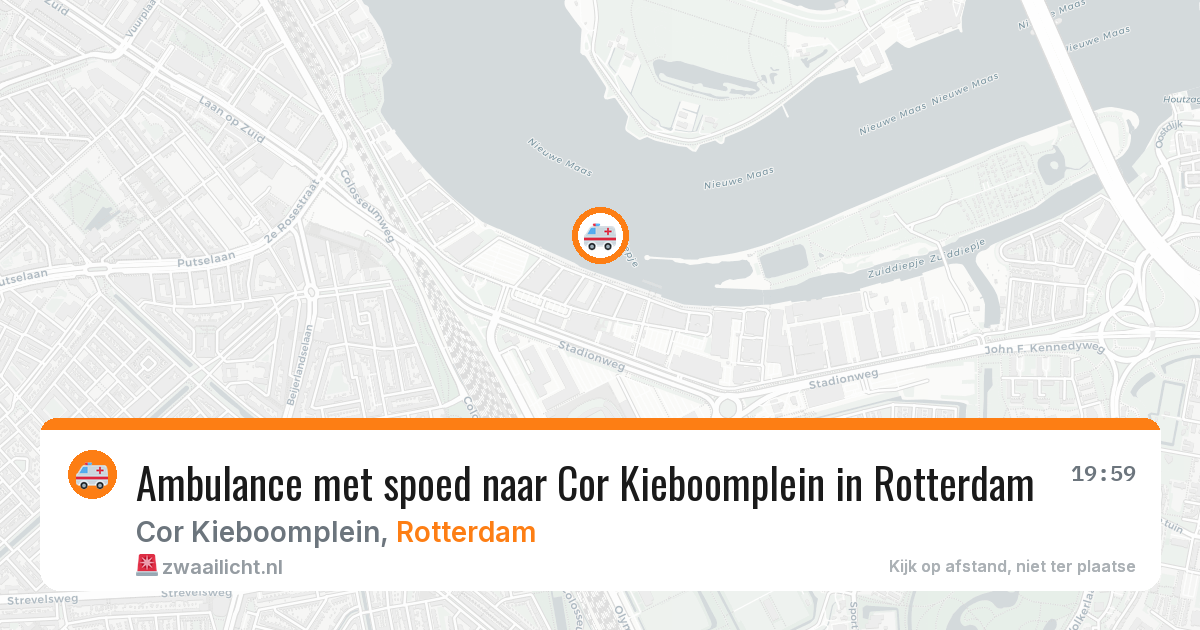 Ambulance met spoed naar Cor Kieboomplein in Rotterdam — 9 jun 2026