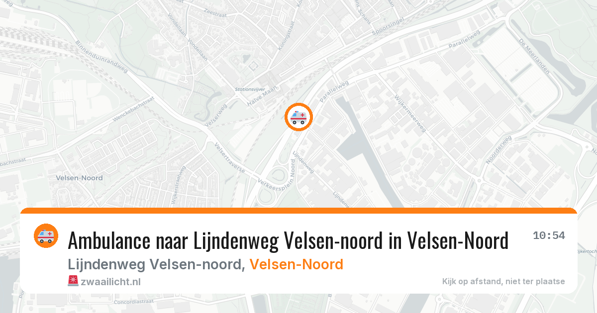Ambulance naar Lijndenweg Velsen-noord in Velsen-Noord — 23 mrt 2026