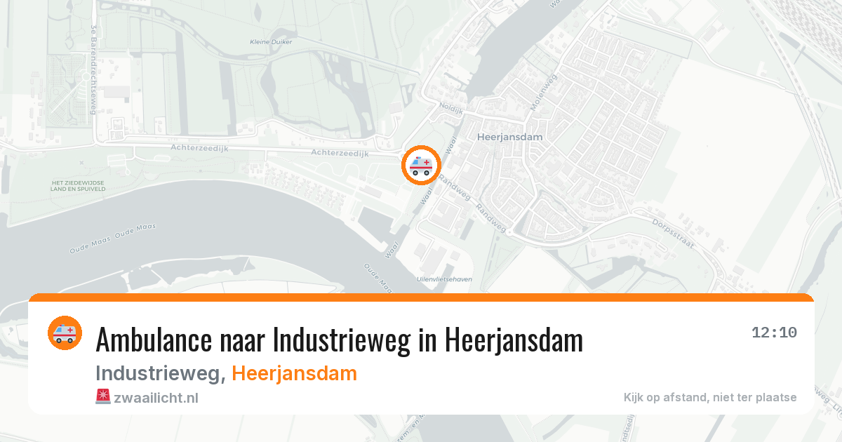 Ambulance naar Industrieweg in Heerjansdam — 19 mei 2026