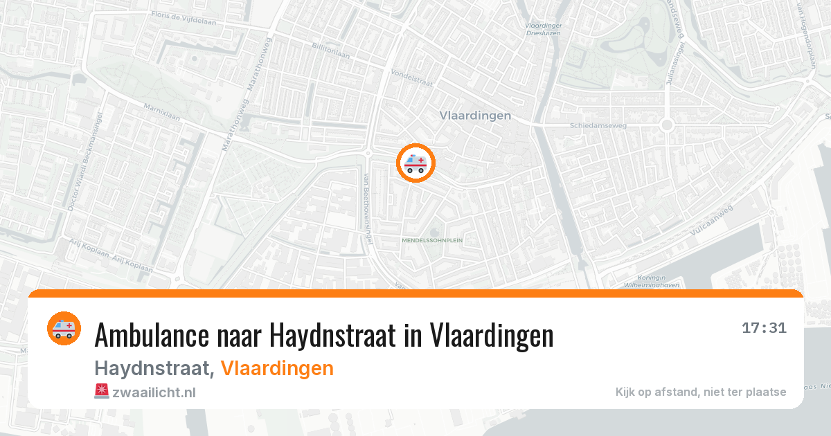 Ambulance naar Haydnstraat in Vlaardingen — 23 mrt 2026
