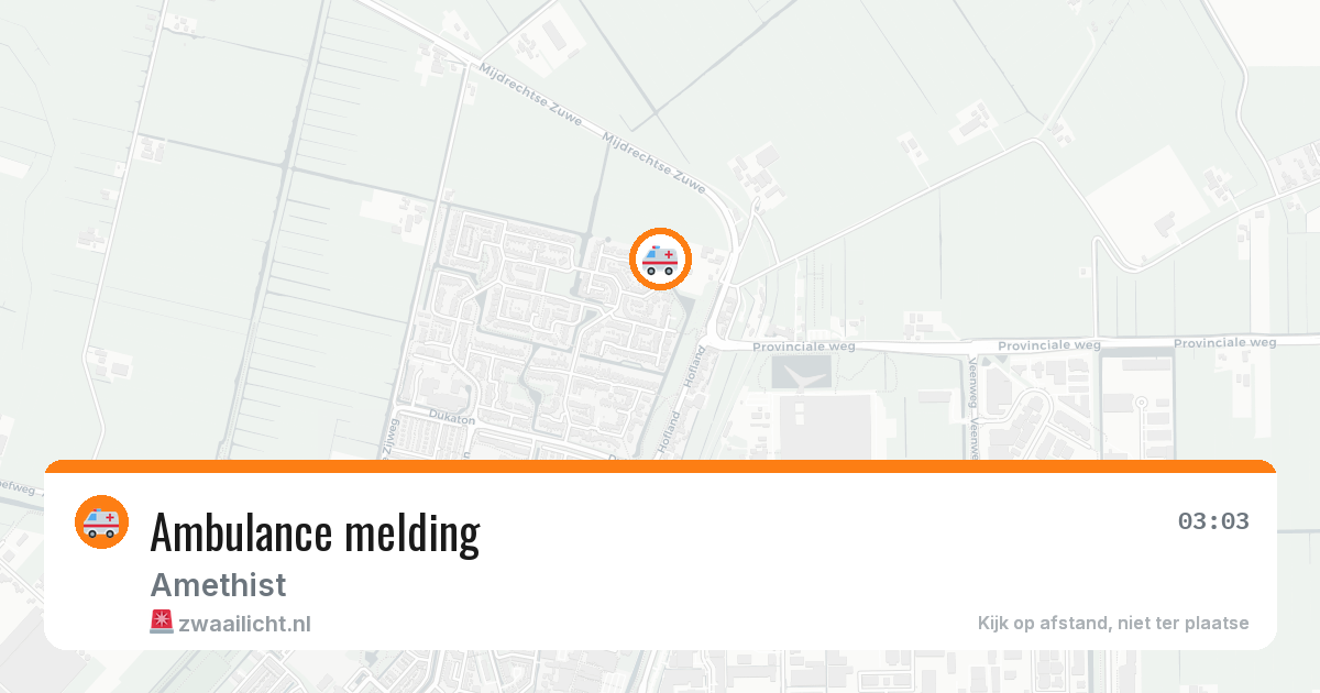 Ambulance melding — 12 feb 2026