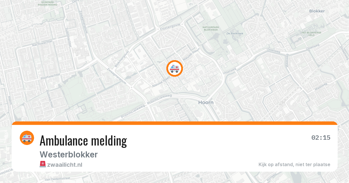 Ambulance melding — 28 jun 2026