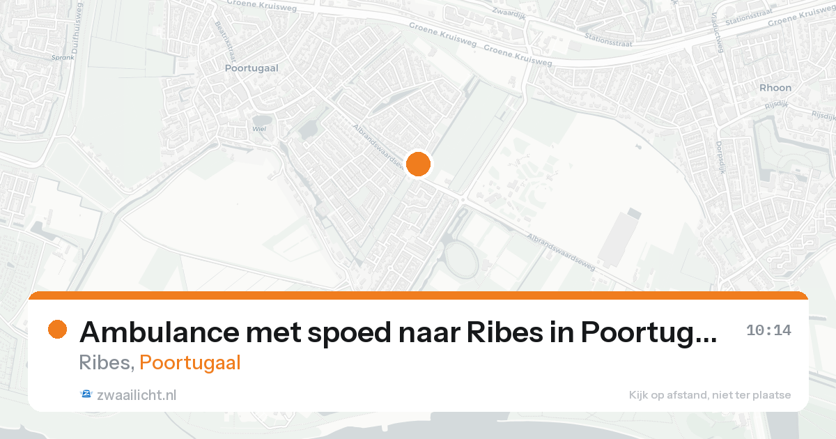 Ambulance met spoed naar Ribes in Poortugaal — 8 feb 2026
