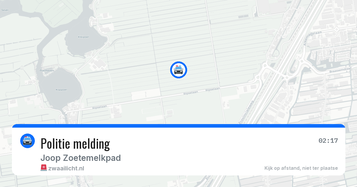 Politie melding — 17 mei 2026