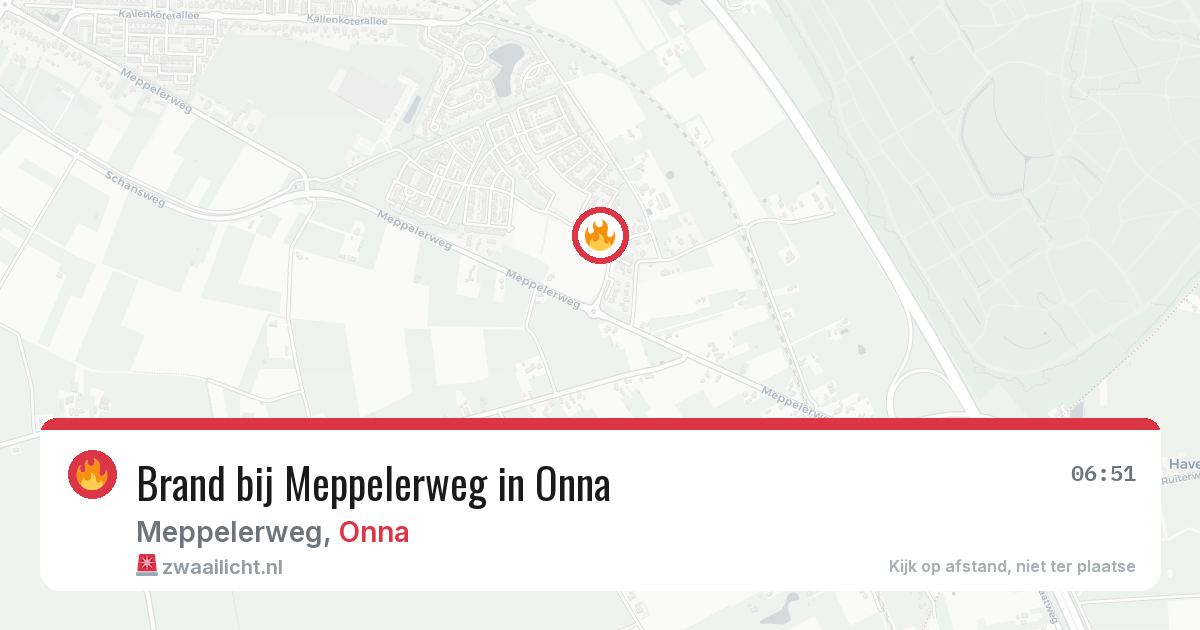 Brand bij Meppelerweg in Onna — 23 jun 2026