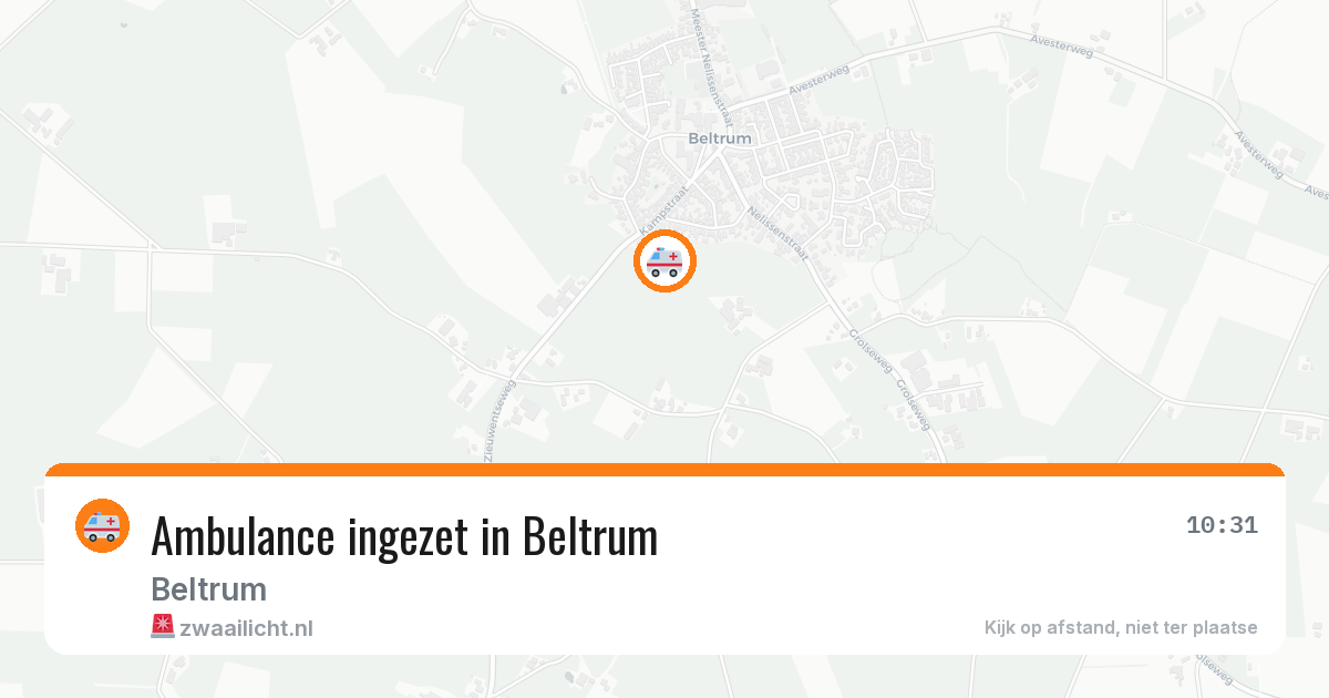 Ambulance ingezet in Beltrum — 12 aug 2026