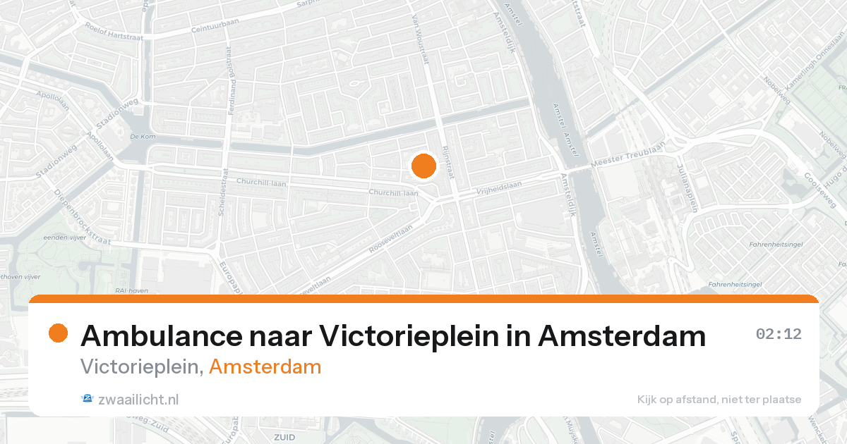 Ambulance naar Victorieplein in Amsterdam — 31 jan 2026