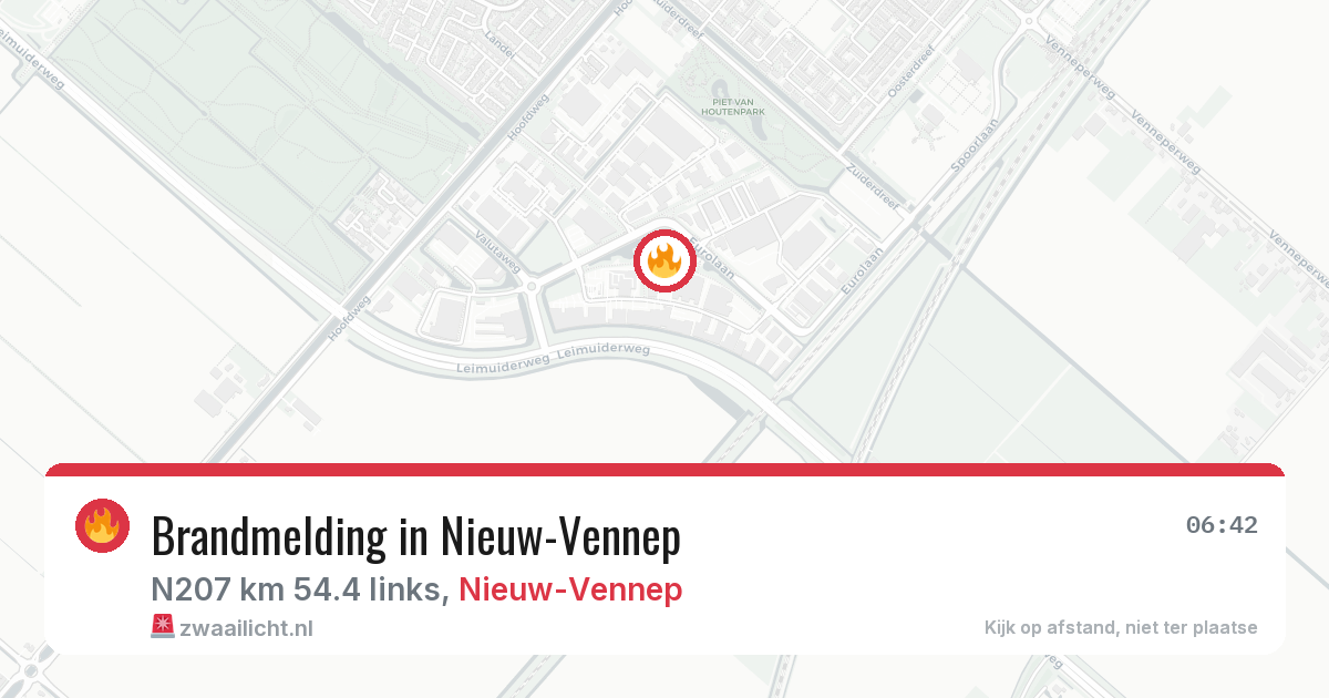 Brandmelding in Nieuw-Vennep — 14 aug 2026