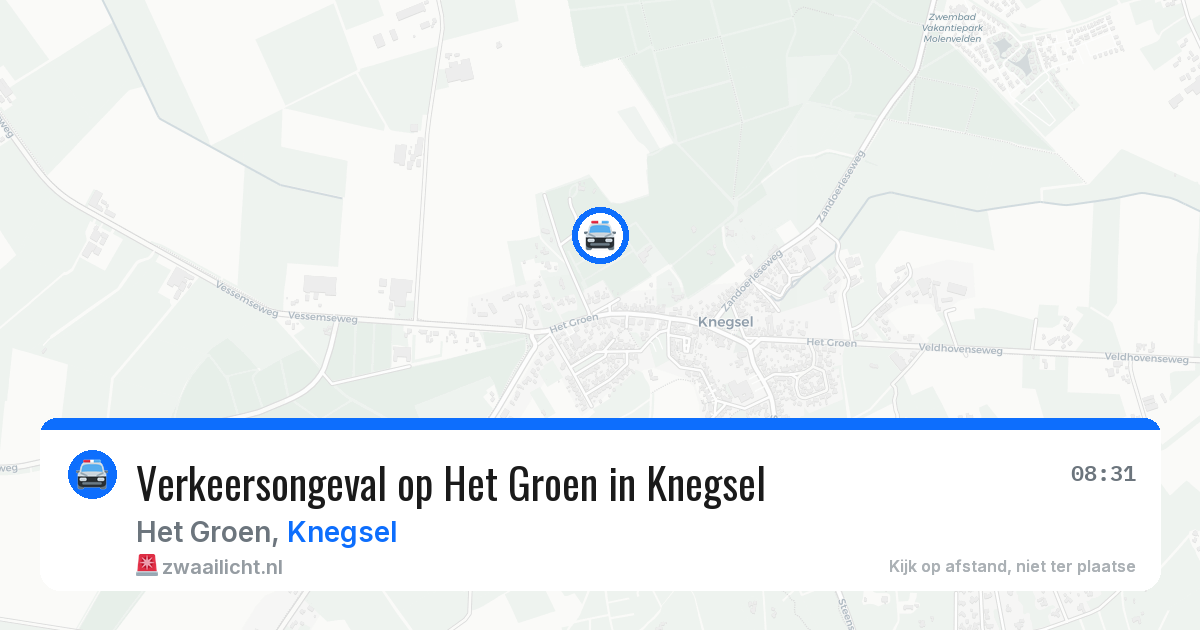 Verkeersongeval op Het Groen in Knegsel — 23 apr 2026