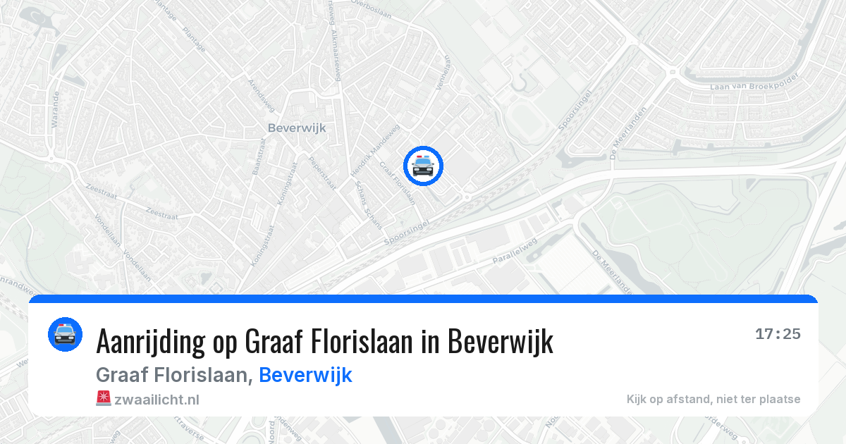 Aanrijding op Graaf Florislaan in Beverwijk — 10 jun 2026