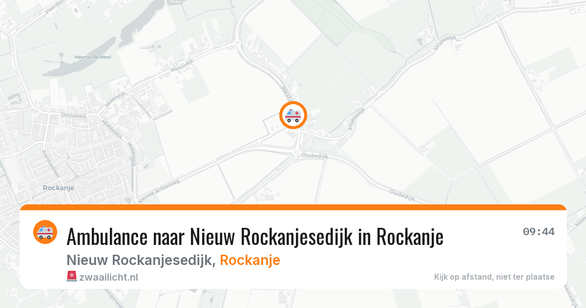 Ambulance naar Nieuw Rockanjesedijk in Rockanje — 24 mei 2026