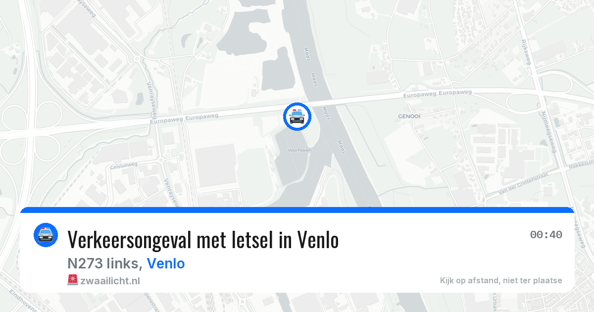 Verkeersongeval met letsel in Venlo — 16 jun 2026
