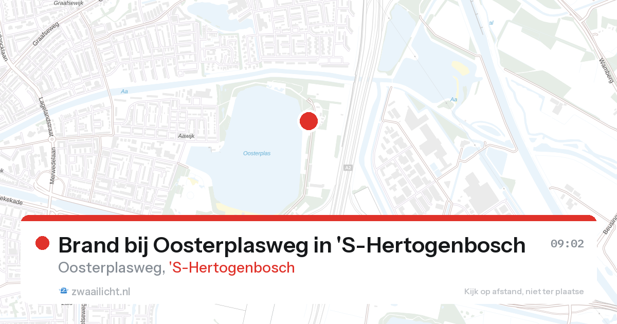 Brand bij Oosterplasweg in 'S-Hertogenbosch — 27 aug 2026