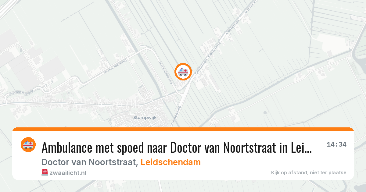 Ambulance met spoed naar Doctor van Noortstraat in Leidschendam — 23 mei 2026