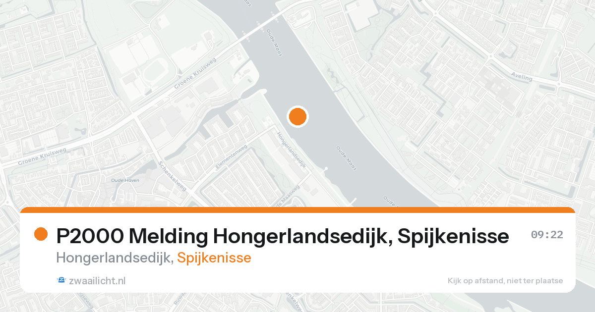 P2000 Melding Hongerlandsedijk, Spijkenisse — 1 jul 2026