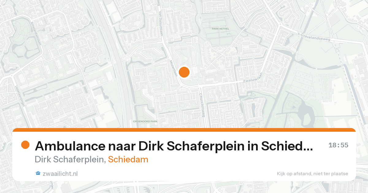 Ambulance naar Dirk Schaferplein in Schiedam — 17 aug 2026