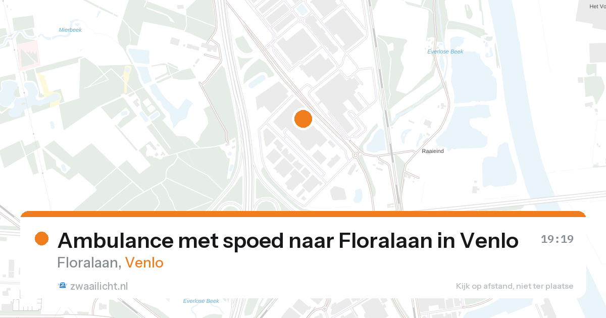 Ambulance met spoed naar Floralaan in Venlo — 26 aug 2026