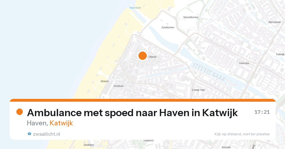 Ambulance met spoed naar Haven in Katwijk — 6 apr 2026