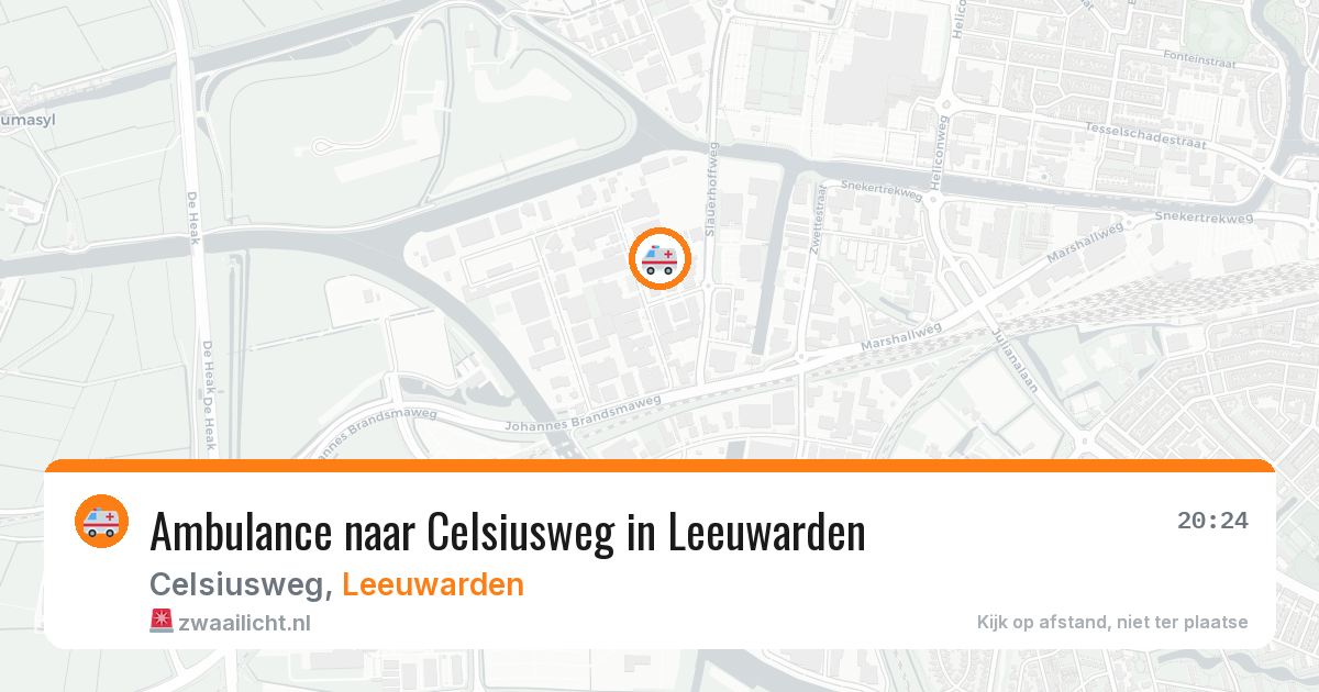 Ambulance naar Celsiusweg in Leeuwarden — 4 apr 2026