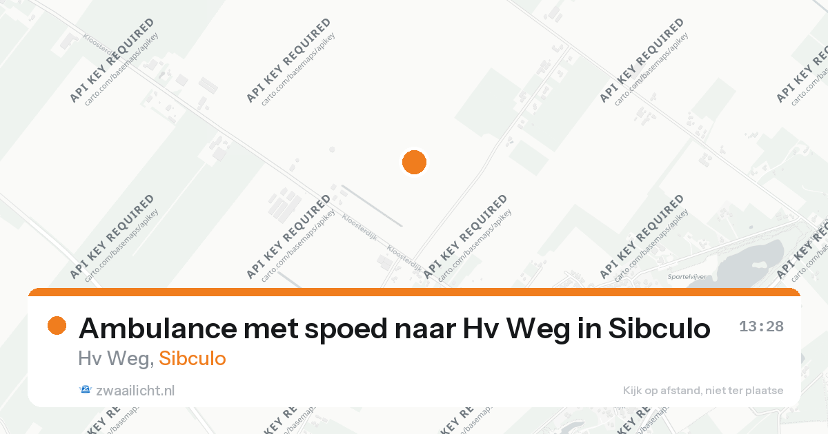 Ambulance met spoed naar Hv Weg in Sibculo — 24 aug 2026