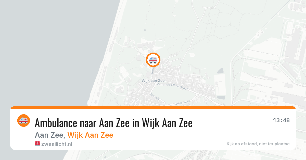 Ambulance naar Aan Zee in Wijk Aan Zee — 10 aug 2026