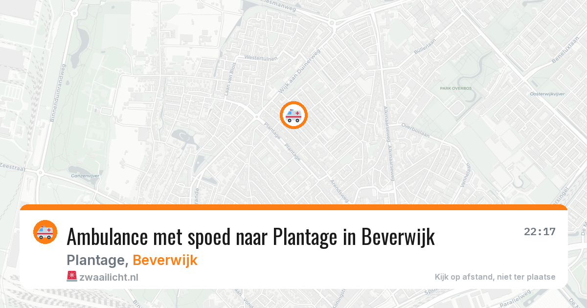 Ambulance met spoed naar Plantage in Beverwijk — 28 mei 2026