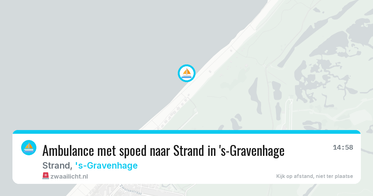 Ambulance met spoed naar Strand in 's-Gravenhage — 14 jul 2026