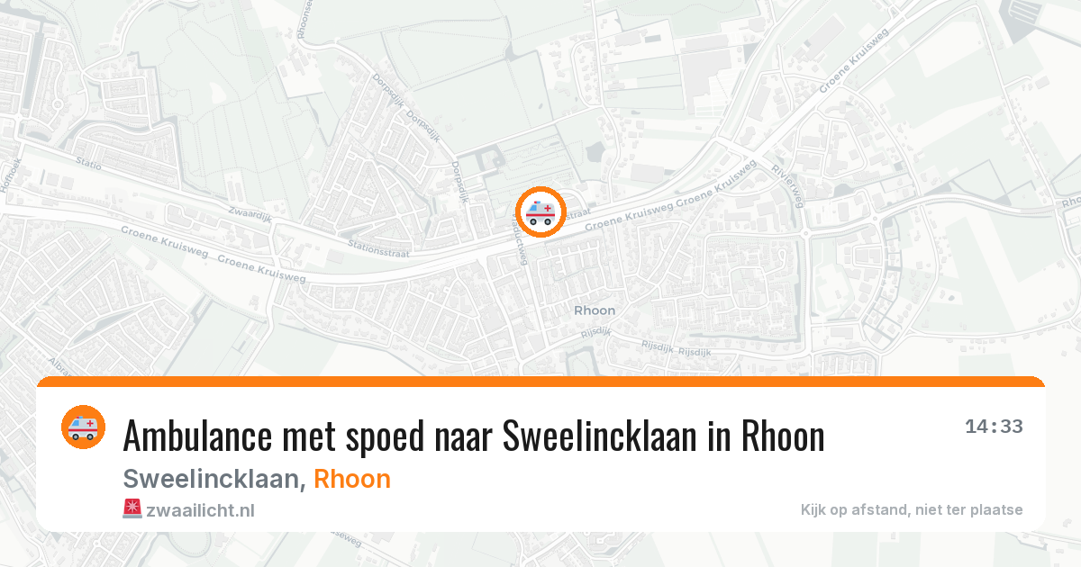 Ambulance met spoed naar Sweelincklaan in Rhoon — 12 jul 2026