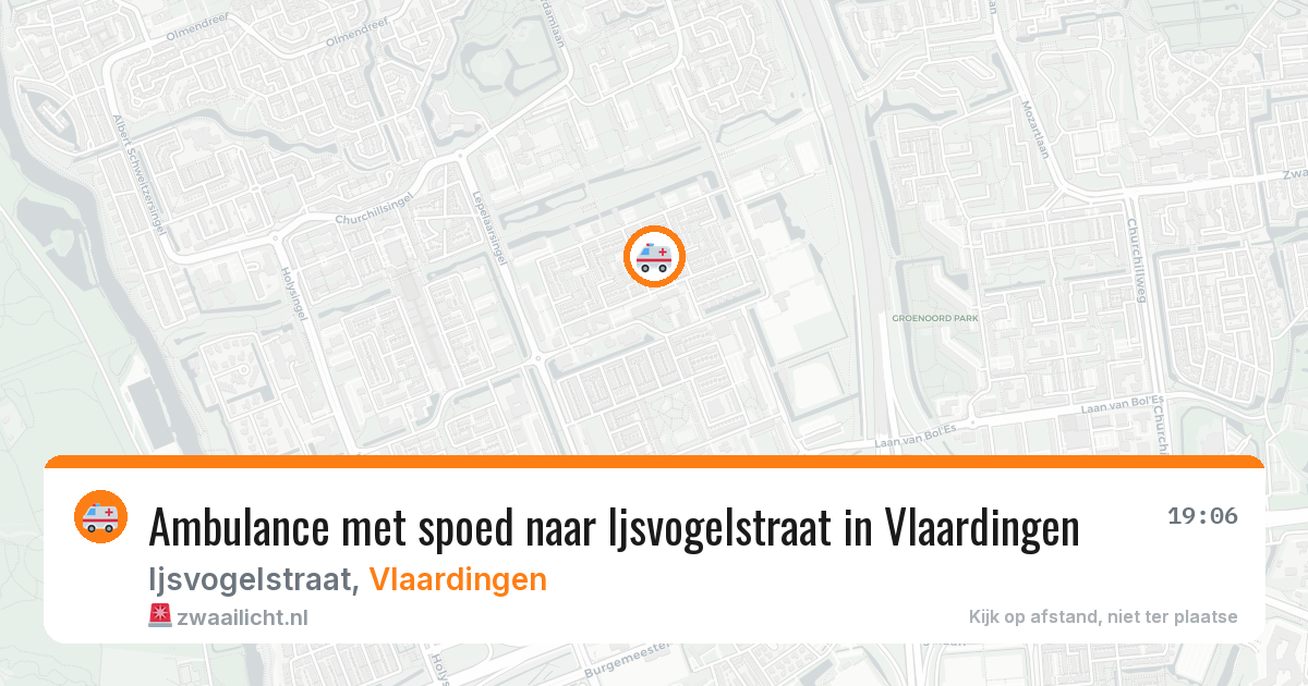 Ambulance met spoed naar Ijsvogelstraat in Vlaardingen — 2 aug 2026