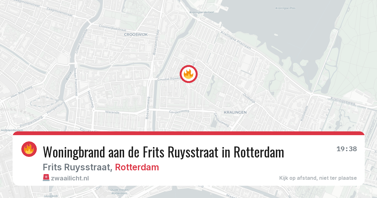 Woningbrand aan de Frits Ruysstraat in Rotterdam — 3 mei 2026