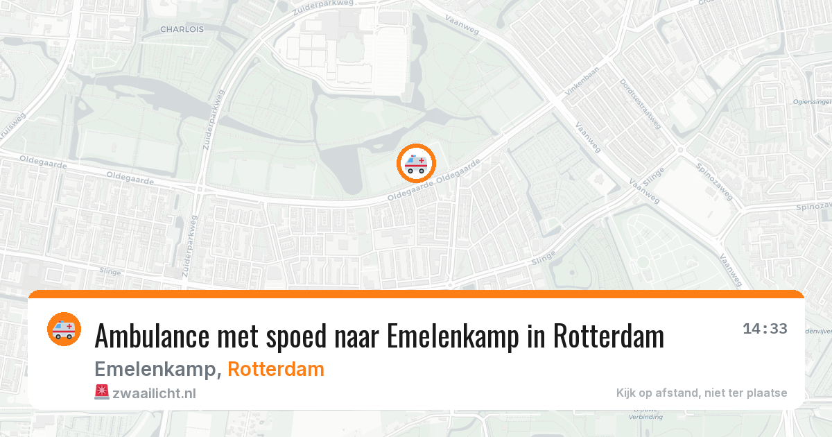 Ambulance met spoed naar Emelenkamp in Rotterdam — 1 jul 2026