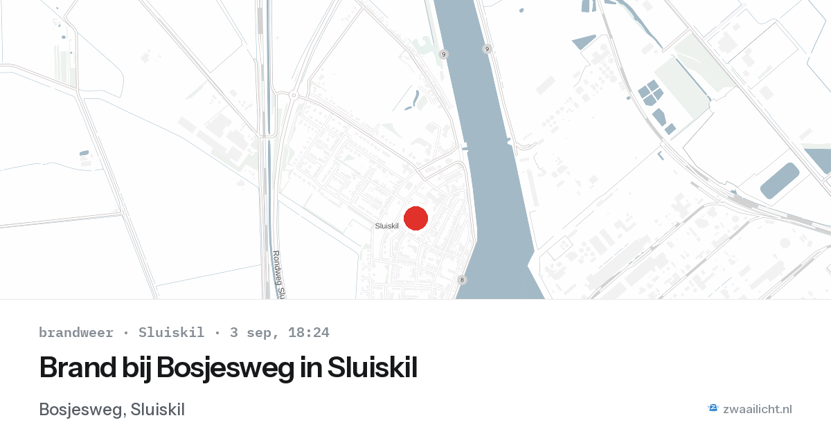 Brand bij Bosjesweg in Sluiskil — 3 sep 2026