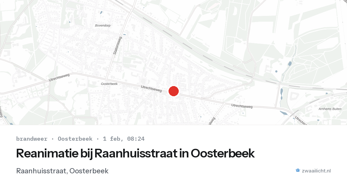 Reanimatie bij Raanhuisstraat in Oosterbeek — 1 feb 2026