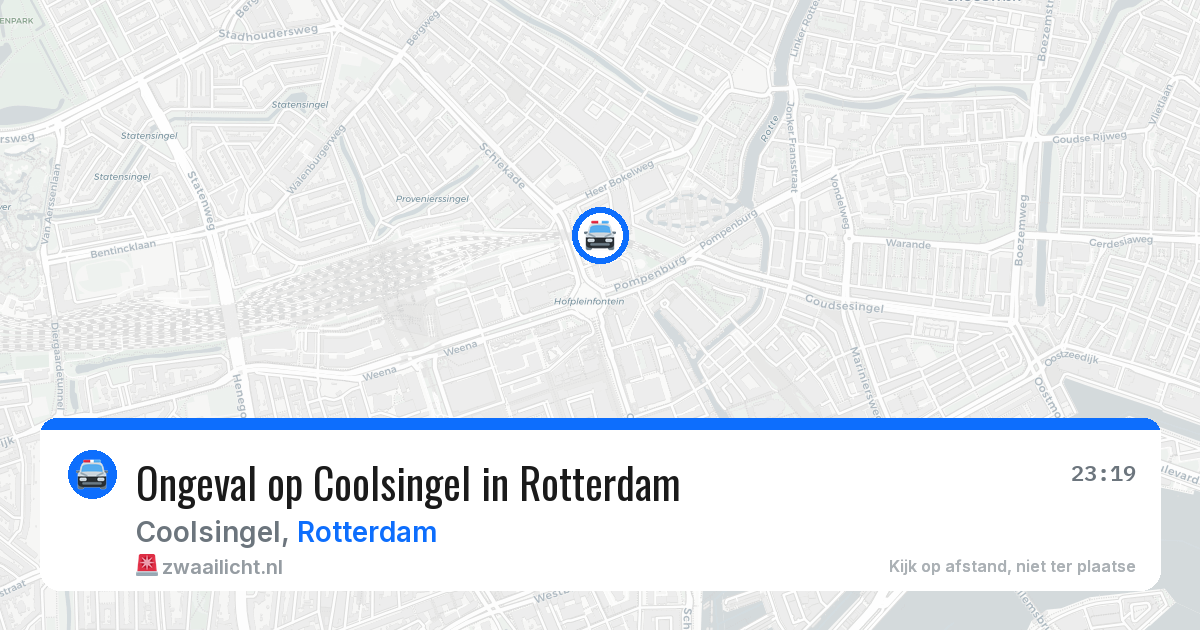 Ongeval op Coolsingel in Rotterdam — 6 jul 2026