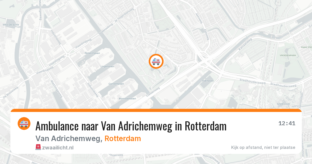 Ambulance naar Van Adrichemweg in Rotterdam — 29 jul 2026