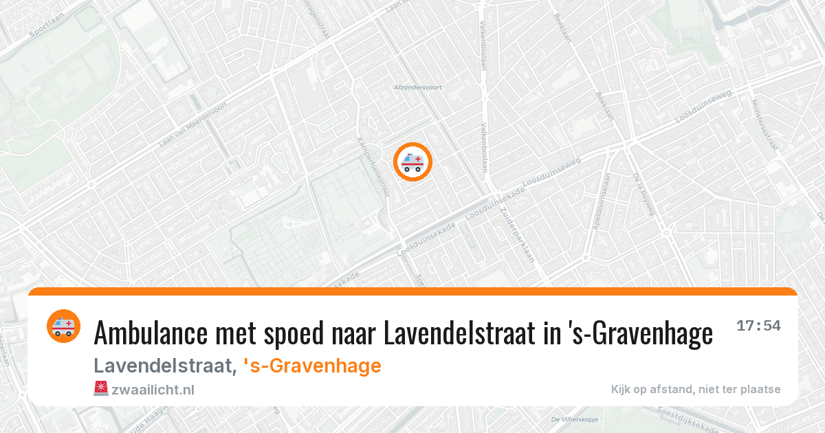 Ambulance met spoed naar Lavendelstraat in 's-Gravenhage — 30 mei 2026