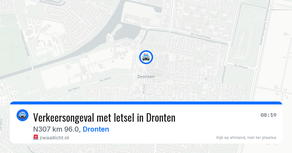 Verkeersongeval met letsel in Dronten — 12 mei 2026