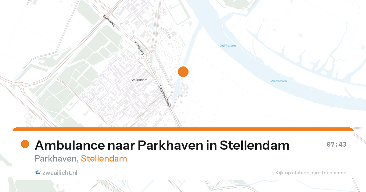 Ambulance naar Parkhaven in Stellendam — 28 aug 2026