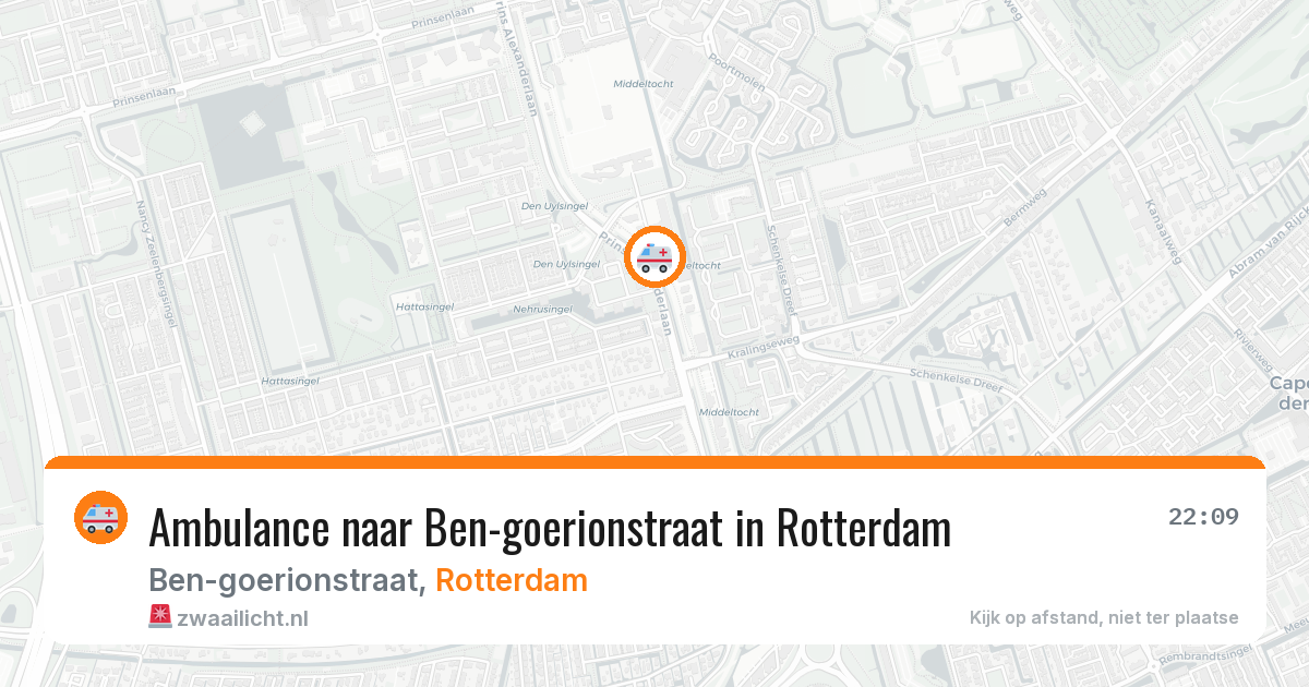 Ambulance naar Ben-goerionstraat in Rotterdam — 27 jun 2026