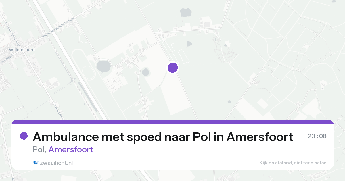 Ambulance met spoed naar Pol in Amersfoort — 23 aug 2026