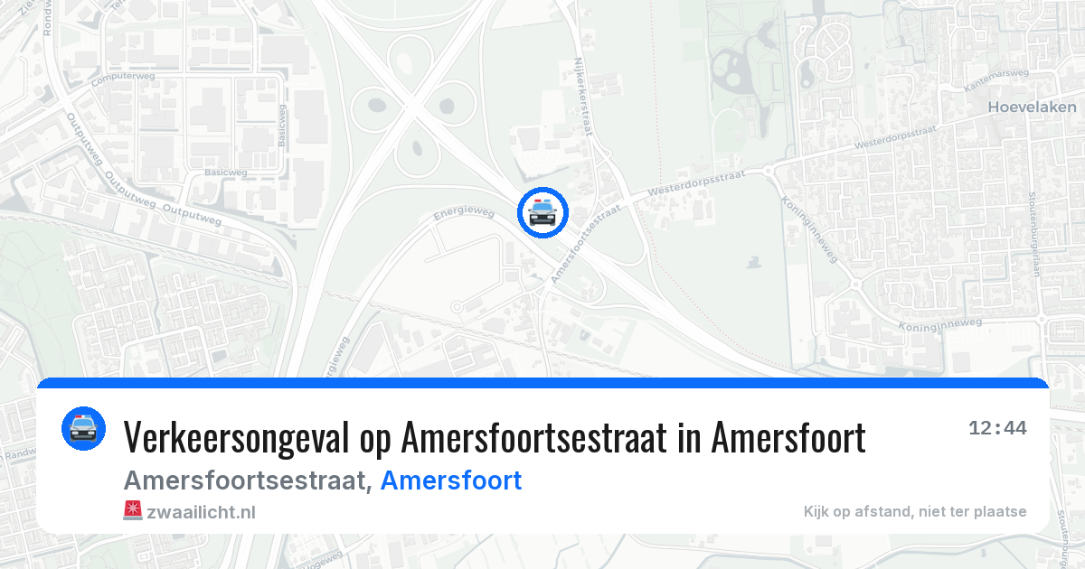 Verkeersongeval op Amersfoortsestraat in Amersfoort — 16 jul 2026