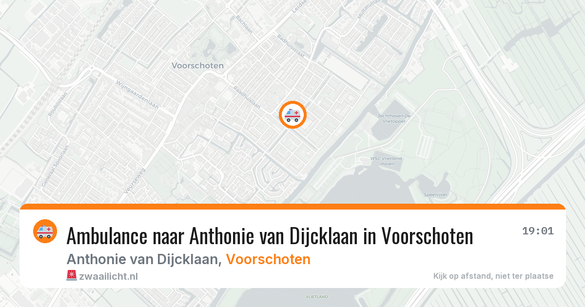 Ambulance naar Anthonie van Dijcklaan in Voorschoten — 5 mrt 2026