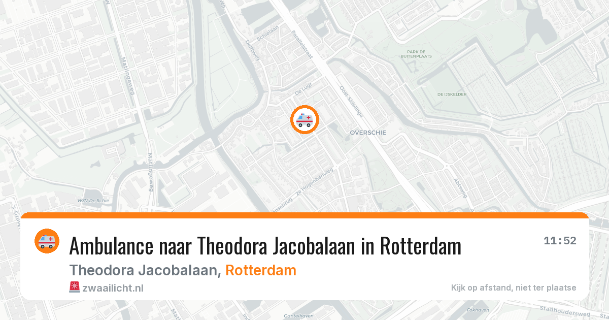 Ambulance naar Theodora Jacobalaan in Rotterdam — 11 jun 2026
